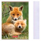 Zeszyt A5 32 kartki w kratkę z marginesem 70g/m2 Animals zwierzęta HERLITZ